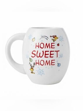 Vandor Peanuts Snoopy Woodstock Home Sweet Home Christmas Mug Vintage Style
